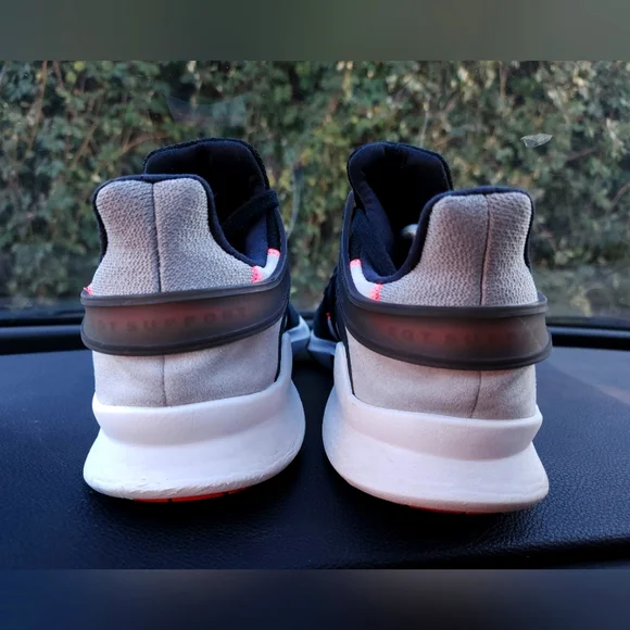 Adidas EQT Black and White Sneakers Men Size 12 - Picture 3 of 6